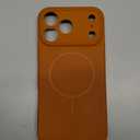 Miracase Magnetic for iPhone 17 Pro Max Case, Compatible with MagSafe, Integrated Silicone Camera Control Cover, 3.0mm Thicken Shockproof Drop Protection Phone Case for 17 ProMax, Orange