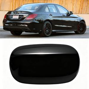 TTCR-II Compatible with Mercedes Benz C Class W 205 Fuel Tank Cover 2015-2021, Fuel Pump Access Closing Cover for Mercedes Benz C250 C300 C350 C400 C450 C43 C63 2015-2021 Piano Black Painted