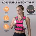 APEXUP Adjustable Weighted Vest,20-32lb Vest with 6 Ironsand Weights and Large Pocket, Weight Vest for Men Women Strength Training, Running, Walking