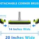 Sepetrel 20 Pool Brush Head for Cleaning Walls,Heavy Duty Inground/Above Ground Swimming Pool Scrub Brushes with Premium Strong Bristle & Reinforced Aluminium Back