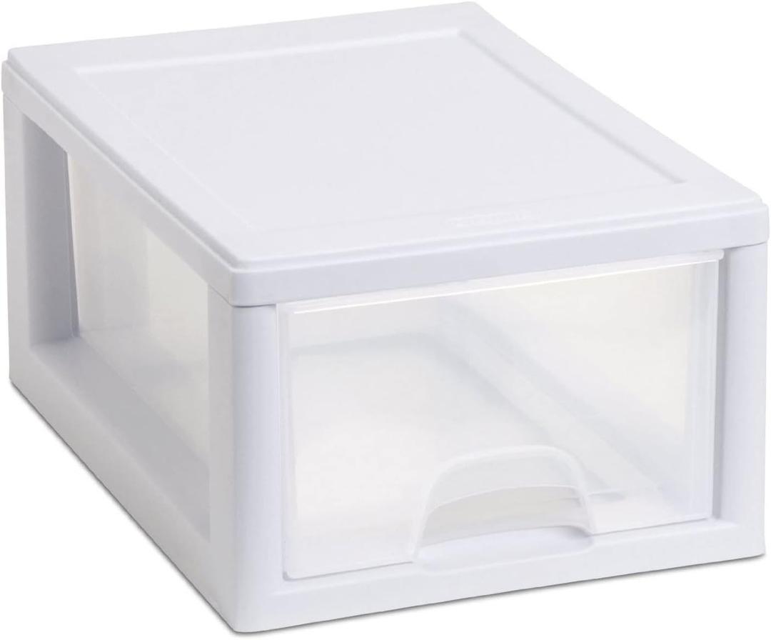 Sterilite Corp. 20518006 Sterilite Stackable Storage Drawer 12 7/8" D x 8 7/8" W x 6" H