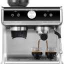 Espresso Machine with Grinder, 20 Bar Automatic Espresso Coffee Maker with Milk Frother for Home Barista, Professional Coffee Machine for Cappuccinos or Lattes, Gift for Dad Mom Coffee Lover