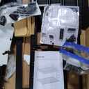 Rolanstar Metal Bunk Bed Full Over Full with USB Charging Station, LED Bunk Bed with 2 Storage Drawers, Bed with Safety Guardrail & Ladders, No Box Spring Needed, Easy Assembly, Black