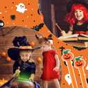 33-Piece Halloween Gel Ink Pen Set - 0.5mm Orange Pumpkin Pens with Black Ink, Perfect for Parties & Office Use