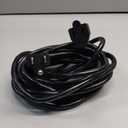 Extension Cord, 10 Ft, 3 Prong Outlet Extender, Indoor, 13 Amps, 125V, Black