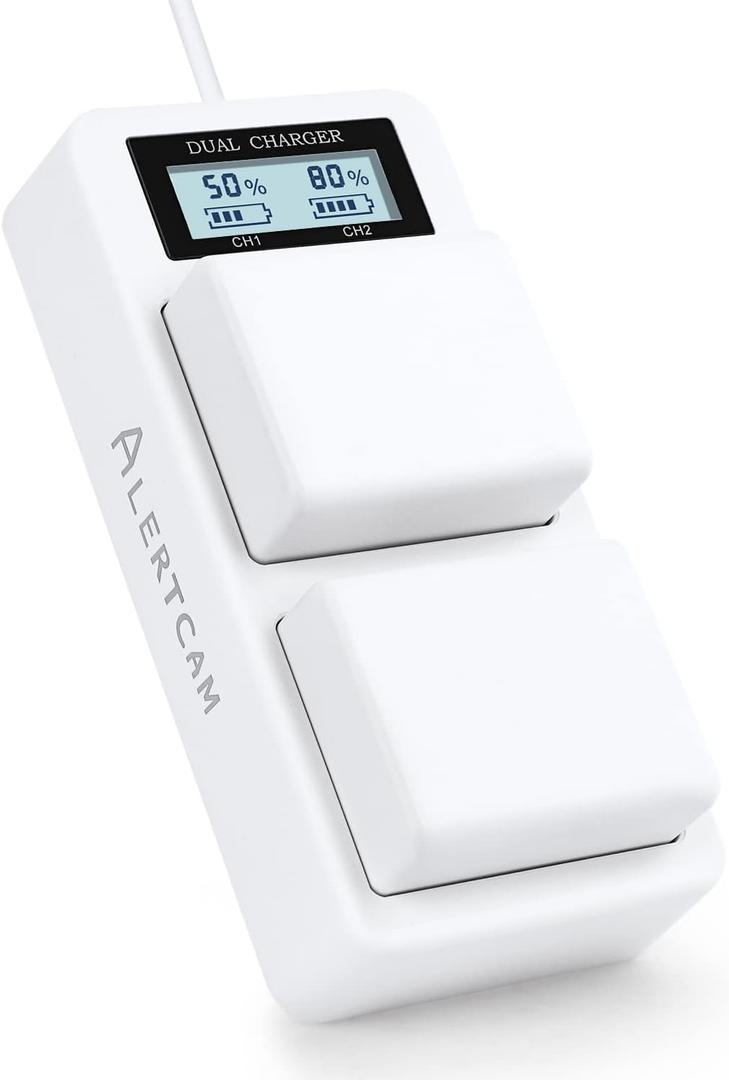 Battery Charger Station for Arlo Pro 3/Pro 4/Pro 5S & Arlo Ultra/Ultra 2, Digital LED Screen Dual Charging Station for Arlo Battery Only (No Batteries)