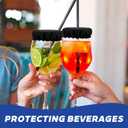 12 Pack Reusable Cup Covers for Alcohol Protection,Washable Elastic Drink Protector for Women,Party & Nightclub Safety Essentials