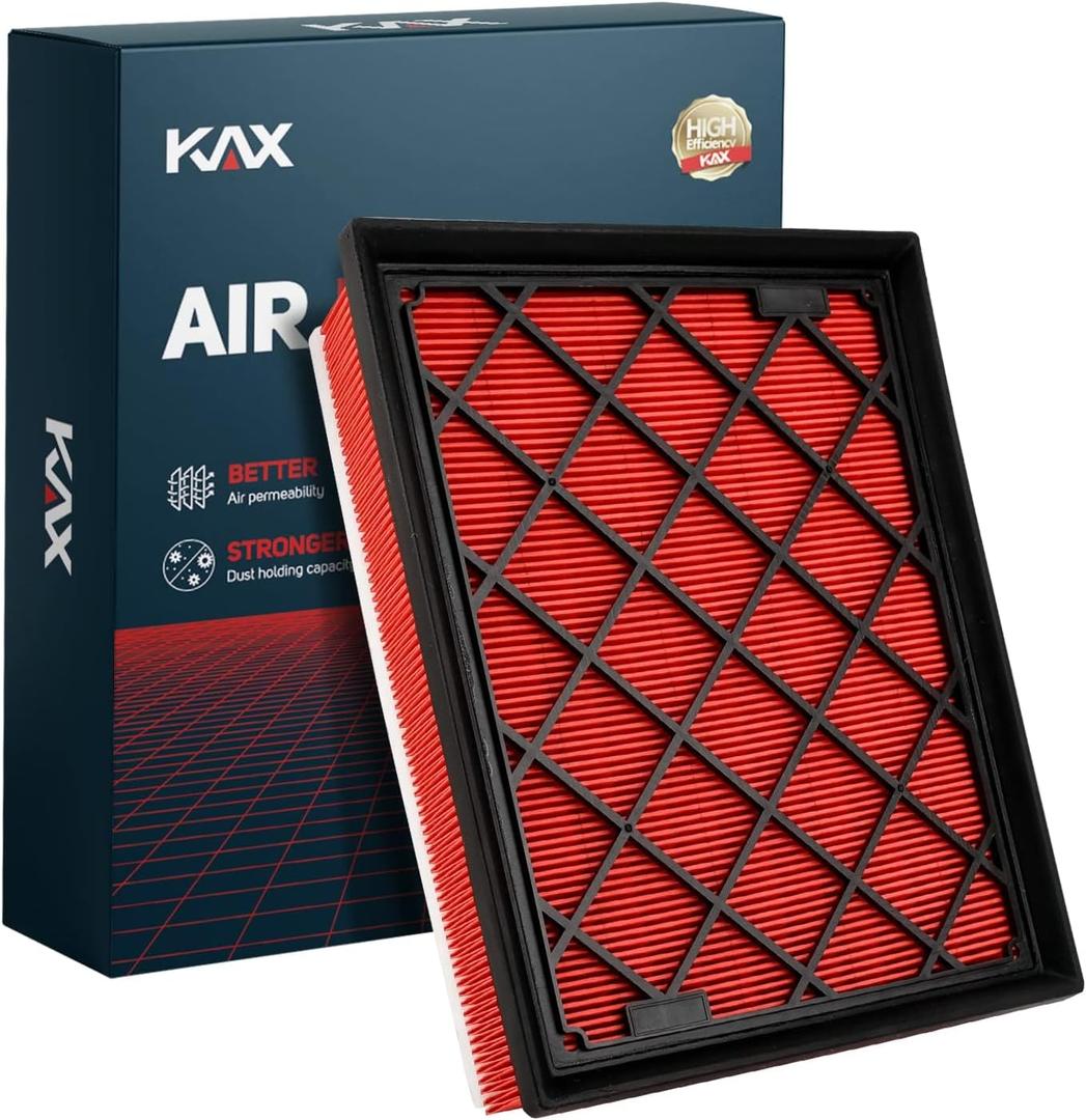 KAX Premium Engine Air Filter, CA11480 Replacement for Ford Fusion 2013-2020, Edge 2015-2024, GT 2017-2022, Lincoln MKZ 2013-2020, Nautilus 2019-2023, MKX 2016-2018, Continental 2017-2020