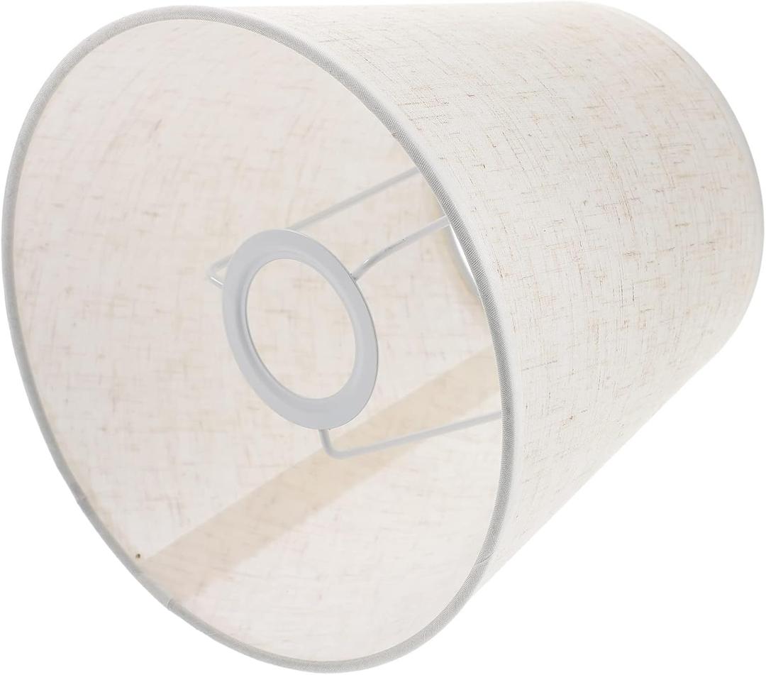 Lurrose Small Lamp Shade Linen Fabric Lampshade Plug in Pendant Lamp Shade Bell Lamp Shades Fabric Lampshades Fabric Lamps Shade Modern Lampshade Lamp Home Table E27 Lighting Outdoor
