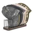 Mkono Hat Organizer for Baseball Caps, Set of 1 Hat Holder for 10 Baseball Caps, Tabletop Hat Rack Stand Hat Storage Display Baseball Cap Organizer for Desk Closet Shelf Dresser