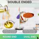 Urbanstrive Magnetic Measuring Spoons Set Stainless Steel, Dual Sided for Liquid Dry Food, Measuring Cups Spoons Set Fits in Spice Jar, Kitchen Gadgets, Cooking Utensils Set, Including Leveler, 8Color (Colorful)