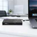 External DVD Drive USB 3.0 USB-C CD Burner CD/DVD Player Optical Drive, Portable CD DVD Disc Copier for Laptops and PC Compatible with Windows 7/8/10/11, Linux, and Mac OS