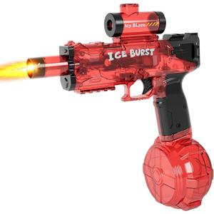 Electric Water Gun for Adults & Kids, Automatic Water Guns High Capacity 500+, Water Squirt Guns, Long Range Water Pistol Blaster Soaker,Summer Pool Toys (Ice Blaster Water Gun-Red)