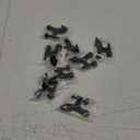 HOMOTEK 8 Pack Hinge Pin Black Door Stopper,Adjustable Deluxe Heavy Duty Door Stopper 2-1/2"x1-3/4,with Black Rubber Bumper Tips