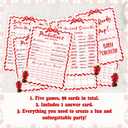 Shes Ready to Pop Baby Shower Games Bundle, 111 Pcs Soda Pop Theme Set with 5 Games, 90 Cards, 20 Pencils and 1 Answer Cards, Pink Gingham and Bow Decor for Gender Reveal, Party Supplies