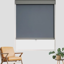 Bricurtex Cordless Roller Shades for Windows Blackout Window Blinds Thermal Insulated Privacy Protection for Day and Night, Inside or Outside Mount for Home Office Bathroom