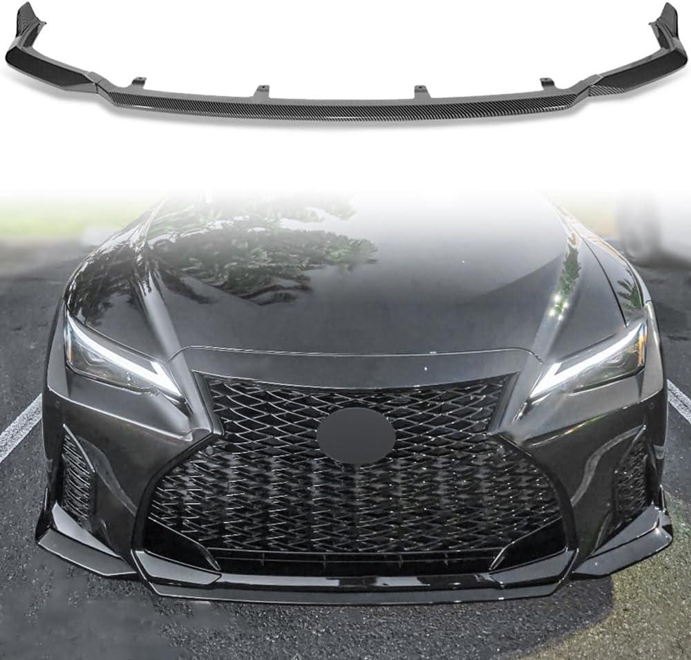 Front Bumper Lip Chin Spoiler Fit for 2021-2025 Lexus IS350 F-Sport ONLY,Carbon