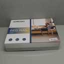 Sangohe Bed Rail for Elderly, Bed Assist Grab Bar Handle with Storage Pocket, Safety Bed Rails for Elderly Adults Getting in & Out of Bed at Home and Dorm, Reddish Brown, 504A02 (Dark Wood)