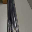Ivilon Window Curtain Rod End Cap - 1 inch Pole. 120 to 240 Inch. Black