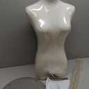 Female Mannequin Torso, Dress Form for Sewing 55-71Inch Height Adjustable Women Model, Mannequin Body High Stability Gold Metal Stand for Clothing Dress Jewelry Display