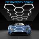 Updated Hexagon Garage Light: 79200LM Super Bright Hexagon Garage LED Light, 5000K Natural White, 72 Packs LED Light Car Detailing Ceiling Lights for Warehouse Basement Gym Barbershop Salon
