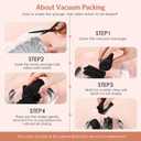 Syhood 56 Pcs Foam Sponge Hair Rollers 6 Sizes Soft Sleeping Curlers Flexible Sponge Curler Tool Rat Tail Comb for Long Short Hair Styling(Black)