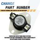 111002431 Thermal Limit Switch L145-60F Auto Reset Compatible with Trane Replaces 60TX11, 315208