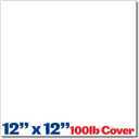 Extra Heavy Thick 100lb Cover White Scrapbook Paper - 12x12 Cardstock Squares - 30 Pack