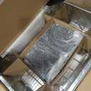 Stainless Steel Rabbit Sifting Litter Box with Hay Feeder (XL)