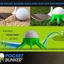 Single Pack - Practice Golf Bunker Shots Off Grass with This Training aid, no Need for Sand!