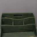 Rebee Vision Pine Wood Mail Organizer for Desk - Charming Farmhouse Mail Holder Organization with Drawer & Dividers - 4-Slot for File & Jewelry Sorter, Mail Organizer Countertop for Home Decor(Green)