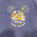 Disney Mickey & Friends Fireworks Vacation Family Trip 2025 T-Shirt Large Navy Blue