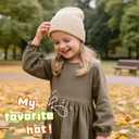 3 x ZOORON Kids Beanie Boys Girls Beanies Children Winter Hats Children Knit Warm Caps Kids Soft Beanie Cap (Beige)