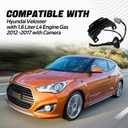 FUSCH Outside HDL Lock Assembly Back Hatch Release Switch Trunk Button Hatch Release Button Compatible with Hyundai Veloster 2012-2017 with Camera Replace#:81260-2V010