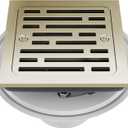 Delta Faucet 4 Inch Tile-In Square Shower Floor Drain Polished Nickel, Shower Drain Kit, Square Shower Drain, Chrome Shower Drain, Shower Floor Drain, Polished Nickel DT062412-PN