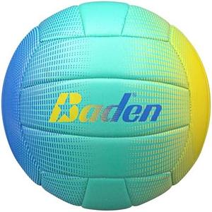 Baden | Fun Design | Official Size & Weight Indoor & Outdoor Volleyball | Bright & Beachy! Soft Touch Synthetic Leather, Durable Stitching |All Ages & Skill Levels