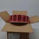 Pre-print Labels 3 × 2 Inch 12" OD Red Pac 10804 Approx.Quantity /Carton 22500, 3 Pack