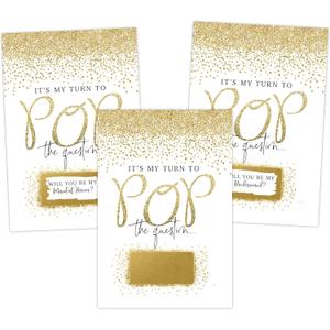 Be My Bridesmaid Scratch Off Cards, Maid of Honor Proposals, Creative Ideas For Asking My Best Friend, Proposal Boxes
