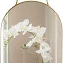 YCHMIR Oval Wall Mirror, Gold, Oval Shape, for Bathrooms and More (16x9.2 inch)