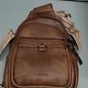 cakang Womens Sling Bag Crossbody Bags for Women Vegan Leather Sling Backpack Daypack Fanny Pack Crossbody Purse Travel (1-brown)