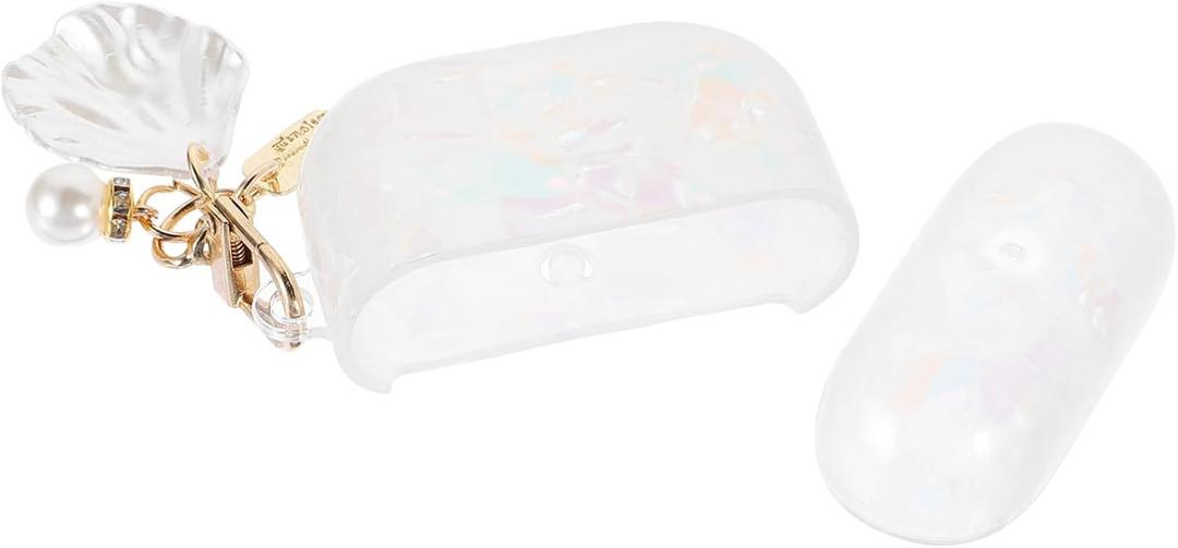 jojofuny Shiny Earphone Case Earphone Protector with Unique Shell Design Lightweight and Portable Cover Compatible with Airpods