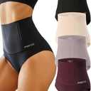 FINETOO Tummy Control Underwear Shapewear for Women Seamless High Waisted Panties Moderate Control Briefs, Small