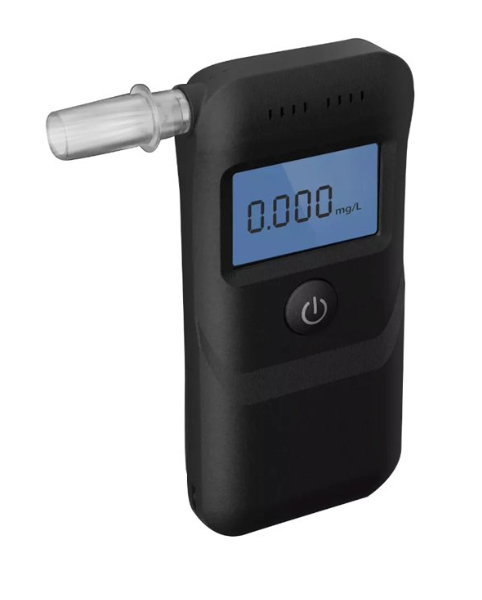 Portable Alcohol Breathalyzer High Precisions Alcohol Tester with Voice Prompt & Reusable Mouthpieces for Drivers