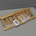 HBlife 2pcs Bamboo Dish Plate Bowl Cup Book Pot Lid Cutting Board Drying Rack Stand Drainer Storage Holder Organizer Kitchen CabinetKeep Dry