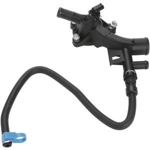 Engine Coolant Housing Water Outlet with Hose - Compatible for Chevrolet Cruze 2011-2016 - Replace Part 25193922 13251447