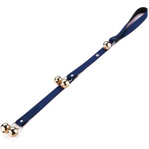 Leather Dog Doorbells for Door Knob, Adjustable Brass Potty Training Bells for Puppy to Go Outside, Easy Dog Door Bell for Potty Training