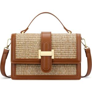 KKXIU Crossbody Bag for Women, Top Handle Purse Small Designer Handbag
Adjustable Shoulder Strap, Small Purse for Lady, Shoulder Clutch