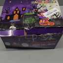 9FT Halloween Inflatables, Halloween Decorations Outdoor Inflatables, Inflatable Decoration Ghost Pumpkin Wearing Witch Hat for Courtyard Garden Lawn Holiday