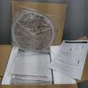 3-Way Touch Control Crystal Table Lamps Set of 2, Silver Modern Bedside Lamp with 2 USB Ports & AC Outlets for Living Room, 26' Tall Desk Lamps with White Drum Shade for Bedroom, 2 Free Bulbs Included