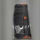 Firbon A4 Paper Cutter 12 Inch Titanium Paper Trimmer Scrapbooking Tool with Automatic Security Safeguard and Side Ruler for Craft Paper, Coupon, Label and Cardstock (Black)